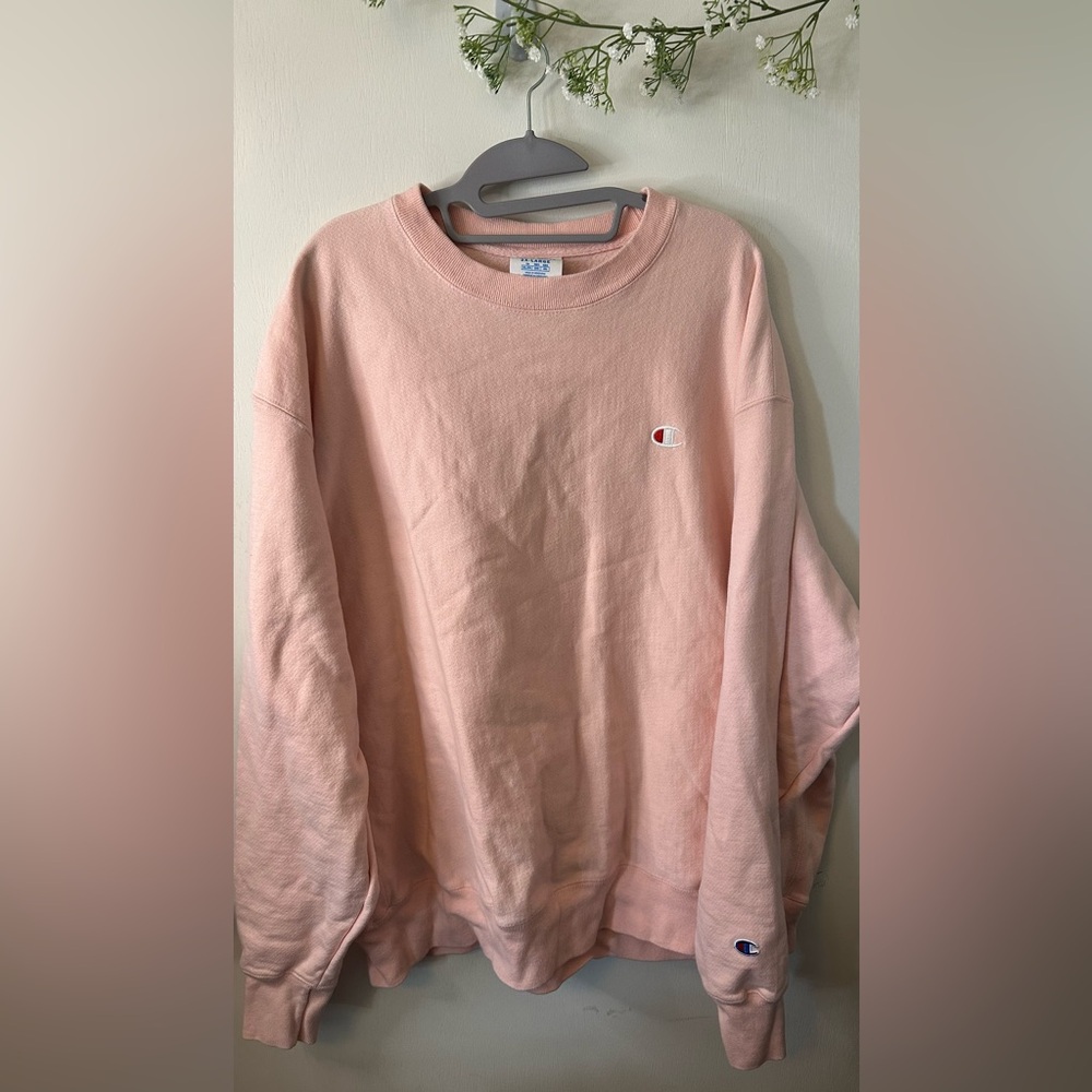 (B45)Champion |Soft Pink Cozy Sweatshirt